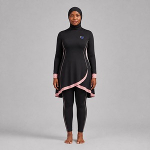 Ensemble Burkini Modeste Femme Couvrant Entièrement Léger Séchage Rapide Écologique Décontracté Plage Protection UV - Product Image 1