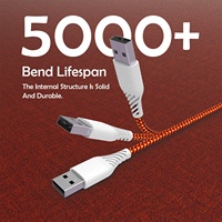Cable de Carga Rápida para iPhone con Carcasa de PVC y Trenzado Metálico Multicolor, Certificado MFI, OEM/ODM, Alta Calidad, Venta al Por Mayor