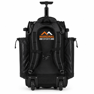 Sac à dos à roulettes MARGINAL SPORTS MS-BB-208 en nylon léger pour équipement de baseball/softball, capacité 30-40L, taille personnalisée, articles de sport - Product Image 2