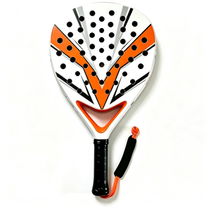 Raqueta de Pádel Redonda en Forma de Lágrima de Fibra de Carbono Toray 3K 12K, Fibra de Vidrio Viper Resistente, Ligera y Portátil para Competencia en Cancha de Playa - Product Image 4