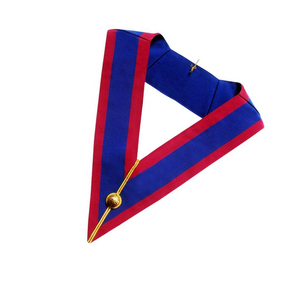 Collier de cérémonie maçonnique sur mesure le plus demandé, modèle Grand Undress, avec broderie, pour officiers maçonniques - Product Image 3