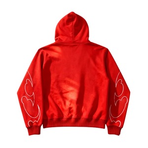 เสื้อฮู้ดซิปปักลายตามสั่ง ผ้าฟลีซหนา 100% คอตตอน 400GSM ประดับคริสตัล เสื้อฮู้ดสตรีทแวร์ผู้ชาย รับผลิตแบบ OEM ODM - Product Image 2