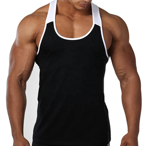 Men's Custom <b>Stringer</b> <b>Vest</b> 100% Cotton Knitted Gym Singlets Breathable Eco-Friendly Quick Dry Casual Bodybuilding Tank Top Solid - Product Image 5