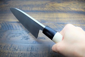 Cuchillo de Chef Moderno Forjado a Mano Personalizado, Hoja de Acero Inoxidable de 8 Pulgadas de Largo, Mango Ambidiestro de Cuerno y Madera, Grosor de 3.0 mm, Extra - Product Image 6