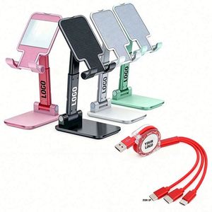 Live Broadcast Gift Wholesale Mobile Phone Holder Adjustment Folding Lazy <b>Tablet</b> Desktop <b>Stand</b> With Logo - Product Image 1