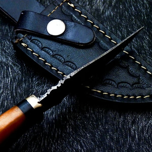 Couteau pliant en acier Damas avec manche en bois naturel de haute qualité, qualité industrielle, couteaux de survie en plein air, garantie 3 ans - Product Image 4