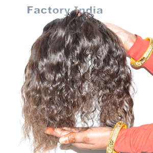 Extensions de cheveux naturels indiens Remy en gros, tissage double trame à la machine/à clipser, sans traitement chimique, cuticules alignées, cheveux à la dentelle - Product Image 1