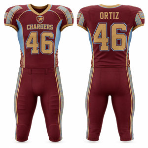 Uniformes de football américain en gros, sur mesure, performance athlétique professionnelle, confectionnés sur mesure, sublimation, broderie, impression - Product Image 2