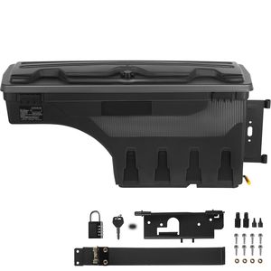 Cassetta Portaoggetti per Cassone del Camion 6.6 Gal/20 L, Impermeabile in ABS, Cassetta Portautensili con Coperchio Bloccabile e Lucchetto a Combinazione, Compatibile OEM per Dodge - Product Image 1