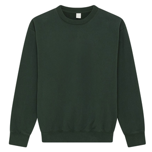 High Quality Lined Solid Pattern Knitted Fleece Sporty Men's Pullover Sweatshirt Custom Logo Summer Wholesale Factory - Product Image 1