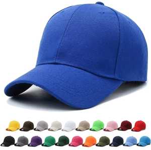 Wholesale Blank Baseball <b>Cap</b>, Adjustable <b>Plain</b> Dad Hat in Multiple Colors for Custom Logo Embroidery - Product Image 1