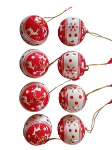 <b>Christmas</b> Decoration Ball Snowflake Tree Hanging Ornament Small Pendant DIY Scene Layout Road <b>Boxed</b> Felt Modern - Product Image 2