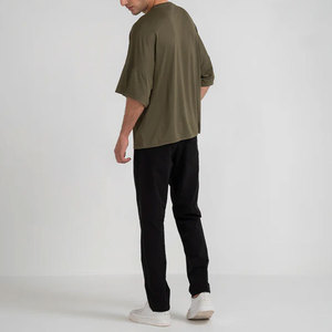 Premium Quality Men's Oversized T-<b>shirt</b> Front Custom Knitted Printing Solid <b>100</b>% <b>Polyester</b> High Street Style Eco-Friendly Quick - Product Image 6