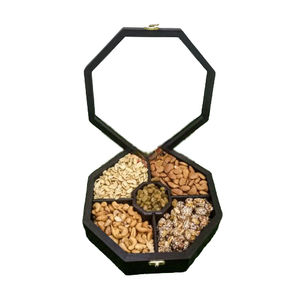 Bol en bois fait main pour fruits secs, bol de service en bois massif naturel pour noix, vente en gros pour restaurants, logo personnalisé disponible - Product Image 5