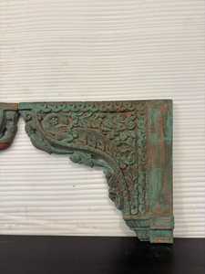 Panneau d'arche en bois sculpté à la main, style vintage, cadre de porte indien, décoration murale rustique, accent architectural suspendu pour la maison - Product Image 3