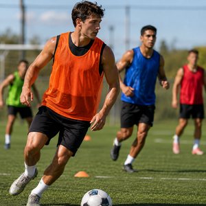 Chalecos de Entrenamiento de Fútbol Personalizados Premium, Chalecos de Práctica de Malla, Uniformes Deportivos OEM para Clubes, Entrenadores, Escuelas y Mayoristas - Product Image 3