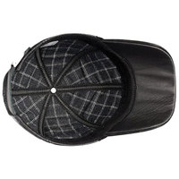 Casquette en cuir gaufré avec logo personnalisé, vierge, vente en gros, unisexe, casquette de golf de luxe, casquette en cuir personnalisée avec logo métallique, casquette de papa 6 panneaux classique