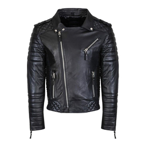 Vestes en cuir respirantes personnalisées avec logo et design sur mesure, dernière collection 2026, nouvelles vestes en cuir brillantes pour motards - Product Image 4