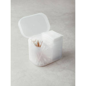 Estuche para bastoncillos de algodón con tapa Solución de almacenamiento práctica para bastoncillos - Product Image 1