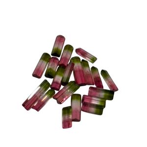 Superbes pierres de tourmaline pastèque naturelle taillées en octogone, séparation tricolore parfaite, certifiées IGI, gemmes en vrac de qualité AAAA, vente en gros - Product Image 4