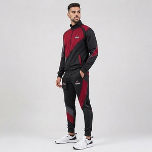 Survêtement pour homme, vêtements de sport confortables, veste et pantalon assortis, tissu de qualité supérieure pour l'exercice, la marche, le jogging et le quotidien - Product Image 3