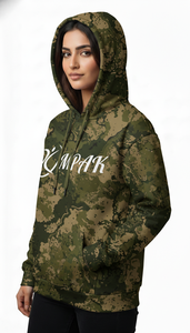 Hoodie unisexe surdimensionné brodé, tendance hiver, avec impression par sublimation lisse pour un streetwear urbain moderne - Product Image 2