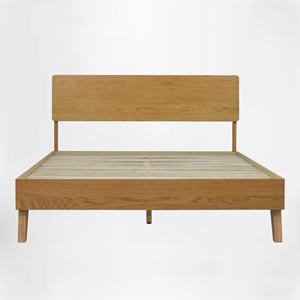 Vietnam Wholesale Queen Size Wooden <b>Bed</b> Modern Design Bedroom Furniture Solid Oak <b>Wood</b> <b>Bed</b> Frame Flexible MOQ - Product Image 2