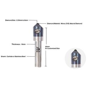 Eaglion CNC Circle Jewelry Herramientas de diamante para anillos y brazaletes de oro y plata 0,5mm a 3mm Vástago Herramientas y equipos de joyería - Product Image 3