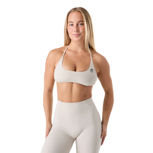 Sujetador deportivo sin costuras con tirantes para mujer, ropa deportiva de yoga y fitness, suave, elástico, con soporte, ligero, top de entrenamiento, color Aura Axis Wheat - Product Image 1