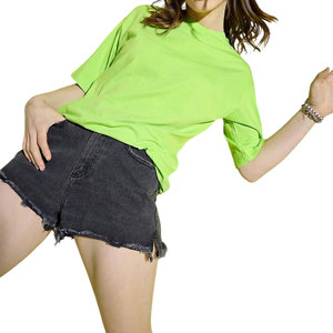 Camiseta Premium de Alta Calidad Ecológica para Mujer, Algodón y Poliéster, Hombros Caídos, Corte Holgado, Camiseta de Verano 2026 - Product Image 5