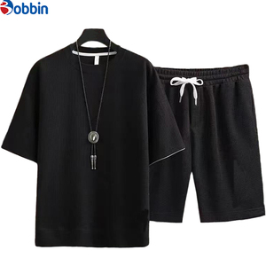 Ensemble de shorts décontractés unisexes en polaire imprimée, confortables et respirants, nouvelle collection été, personnalisable, grande taille pour hommes - Product Image 1