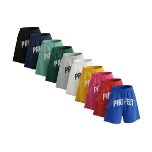 Shorts de survêtement amples et décontractés en coton 100% de haute qualité, style vintage, séchage rapide, respirants, avec logo imprimé DTG - Product Image 1