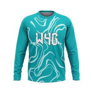 Purple Long Sleeve Crew Neck <b>Compression</b> T Shirt Customizable Sublimation Printed <b>Men's</b> Quick Dry Sport <b>Top</b> Skinny Leisure <b>Top</b> - Product Image 4