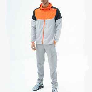 Premium Windbreaker Tracksuit Men Nylon Waterproof Hooded <b>Jacket</b> Pants 2 Piece Set Custom Embroidery Logo Wholesale - Product Image 1