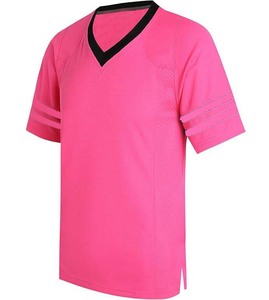 เสื้อเจอร์ซีย์ตาข่ายคอปกแบบมีลาย-เสื้อเชิ้ตแขนสั้นคอวีคลาสสิกสำหรับออกกำลังกาย-เสื้อทีมคุณภาพสูงระบายอากาศได้ดีพร้อมโลโก้ด้านหน้า - Product Image 1