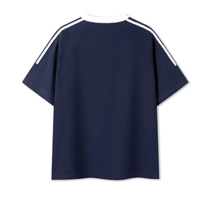 Blank Cotton Loose <b>Drop</b> Shoulder T-Shirt Short Sleeved T-Shirt Casual and Comfortable T-Shirt - Product Image 6