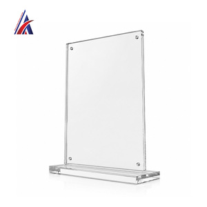 Support de table magnétique en acrylique transparent pour menu A4, double face, pour affichage sur bureau, fabriqué en Malaisie - Product Image 3