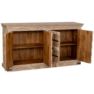 Vintage Wooden <b>Storage</b> Cabinet <b>Sideboard</b> Buffet Cabinet Distressed Wood Accent Cupboard for Living Room Bedroom - Product Image 5