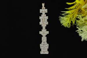 Colgante de Diamante Moissanite VVS de Lujo, Joyería Hip Hop con Incrustaciones de Diamantes, Colgante de Plata 925 con Letra Inicial Personalizada, Colgante con Alfabeto Personalizado - Product Image 4