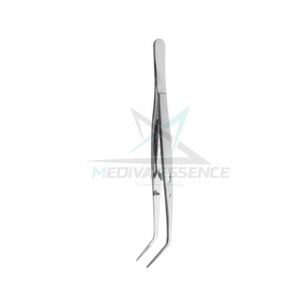 Pince chirurgicale manuelle en acier inoxydable pour équipement dentaire, 14 cm, courbée, régulière, pour pansements, certifiée CE Classe II - Product Image 4