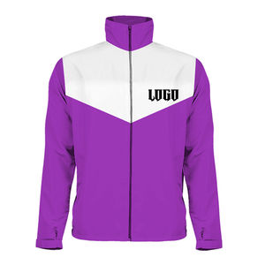 Veste d'entraîneur pour homme de haute qualité avec logo personnalisé, couleur unie, veste décontractée personnalisée, service OEM, toile respirante, séchage rapide - Product Image 1