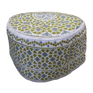 คุณภาพสูงที่กําหนดเองปักโอมาน Barkati Topi ศาสนาอิสลามสวดมนต์หมวก Takke ผู้ใหญ่ผู้ชายมุสลิมสไตล์บังคลาเทศหมวกหมวก - Product Image 1