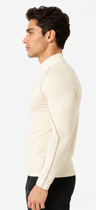 T-shirt de yoga pour homme à col montant, vêtement de sport à manches longues, t-shirt d'exercice de yoga pour homme, t-shirt de base à manches longues ajusté pour homme - Product Image 6