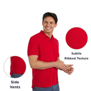 Polo Rojo para Hombre – Camiseta Clásica de Manga Corta de Algodón Informal - Product Image 6