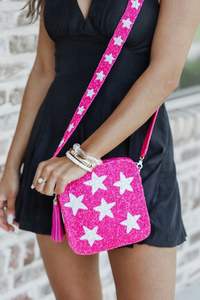 Bolso bandolera de cuentas con borlas y cremallera, personalizado con nombre, para mujer, ideal para viajes - Product Image 5