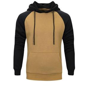 Sweat à capuche oversize en coton mélangé pour homme, tissu French Terry, manches raglan, couleur unie, pull décontracté d'automne - Product Image 1