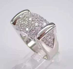Men's 925 <b>Sterling</b> <b>Silver</b> Rhodium Plated Hip Hop Style Pave <b>Set</b> Round Brilliant Cut Moissanite Diamond Engagement Wedding <b>Ring</b> - Product Image 4