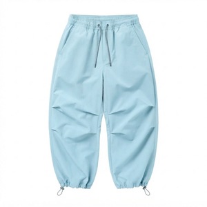 B2B Supplier Private Label Unisex Extra Baggy Cargo Sweatpants Taslan <b>Nylon</b> Adjustable Hem <b>Joggers</b> - Product Image 3