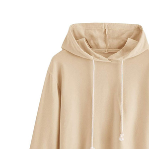 Sweat à capuche en molleton 100% coton épais pour femme, coupe oversize carrée et courte, épaules tombantes, haute qualité, personnalisable, vente en gros - Product Image 1