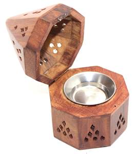 Quemador de incienso de madera con incrustaciones de hueso para Eid y Ramadán, con aroma religioso, a precio competitivo. - Product Image 5